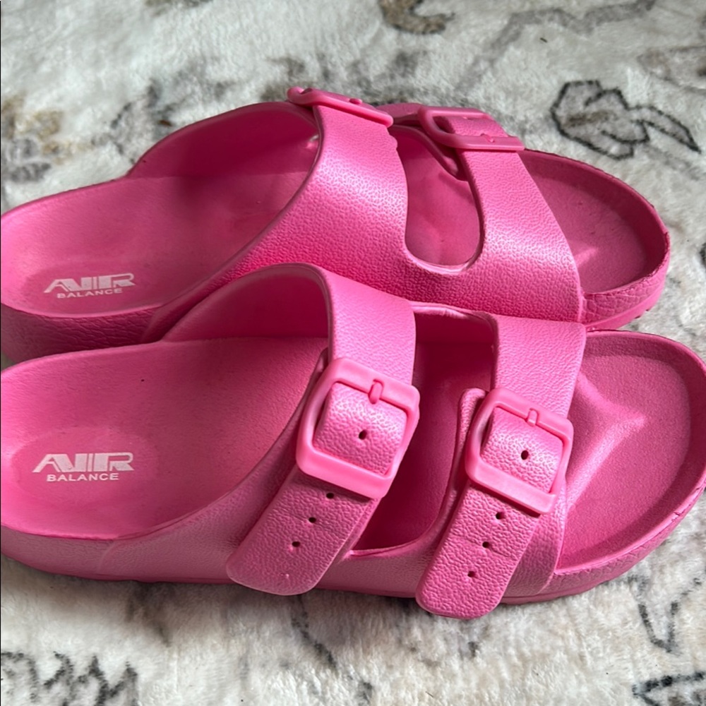 Air Balance Pink Sandals with Adjustable Straps